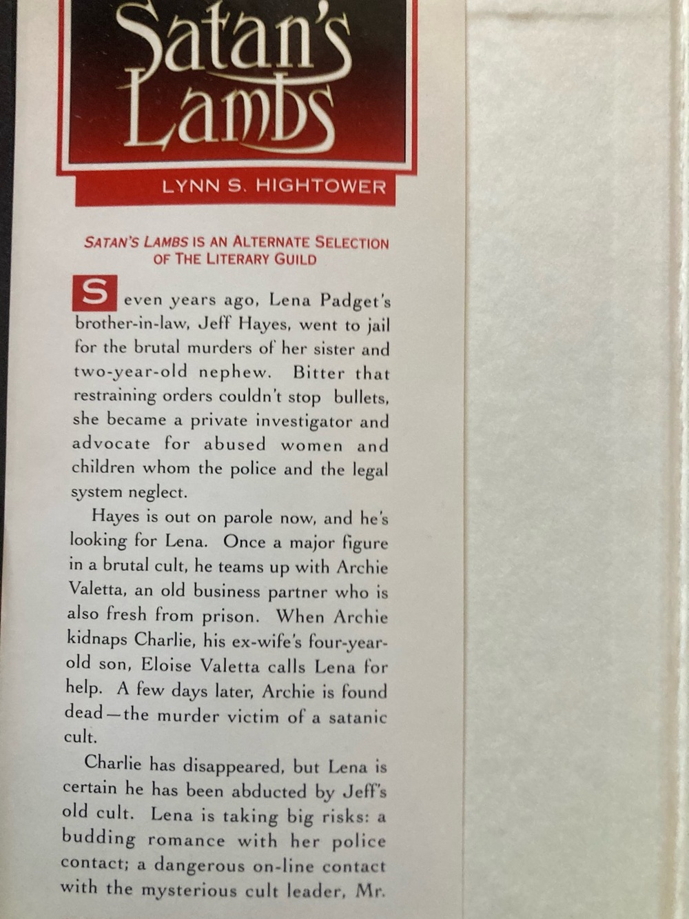 Satan's Lambs by Lynn S.Hightower- Black & Red Hardcover Coffee Table Book - Picture 2 of 6